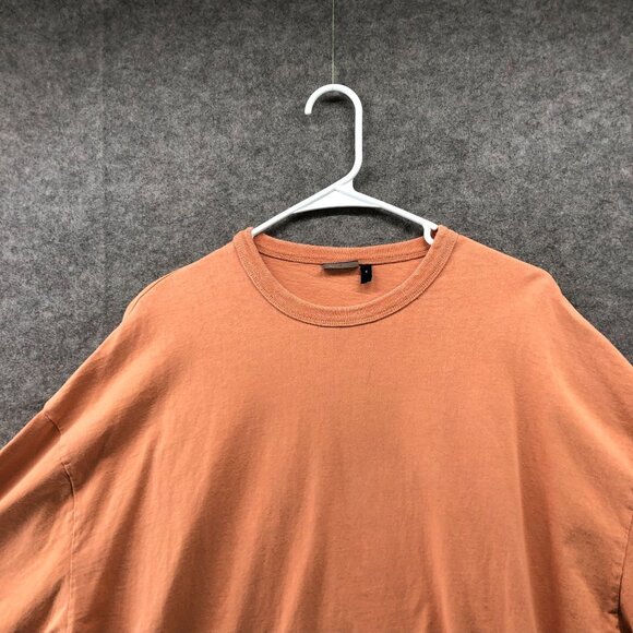 ASOS Oversized T Shirt Mens M Short Sleeve Crewneck Orange Clay Peach Cotton - Picture 3 of 8
